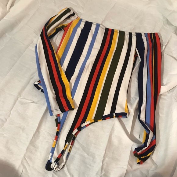 Striped Sleeveless Rue21. Bodysuit - Picture 2 of 3